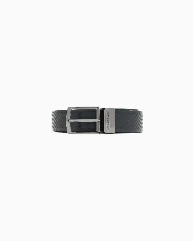 Emporio Armani reversibler Gürtel Black