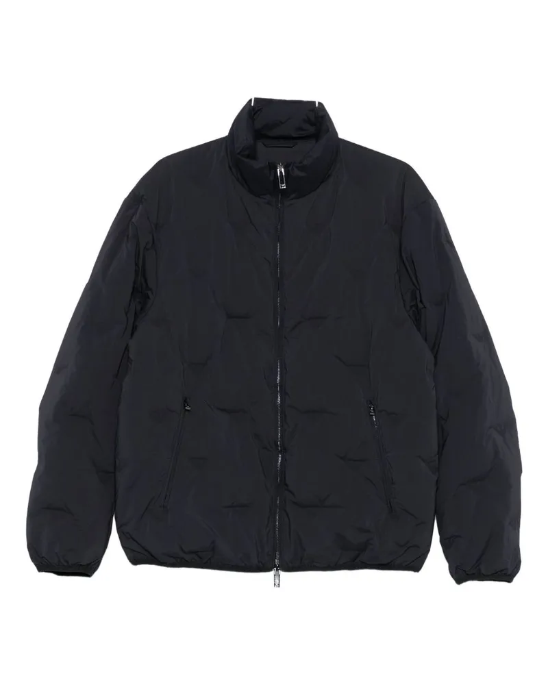 Emporio Armani Kurze Daunenjacke aus Nylon von Blue