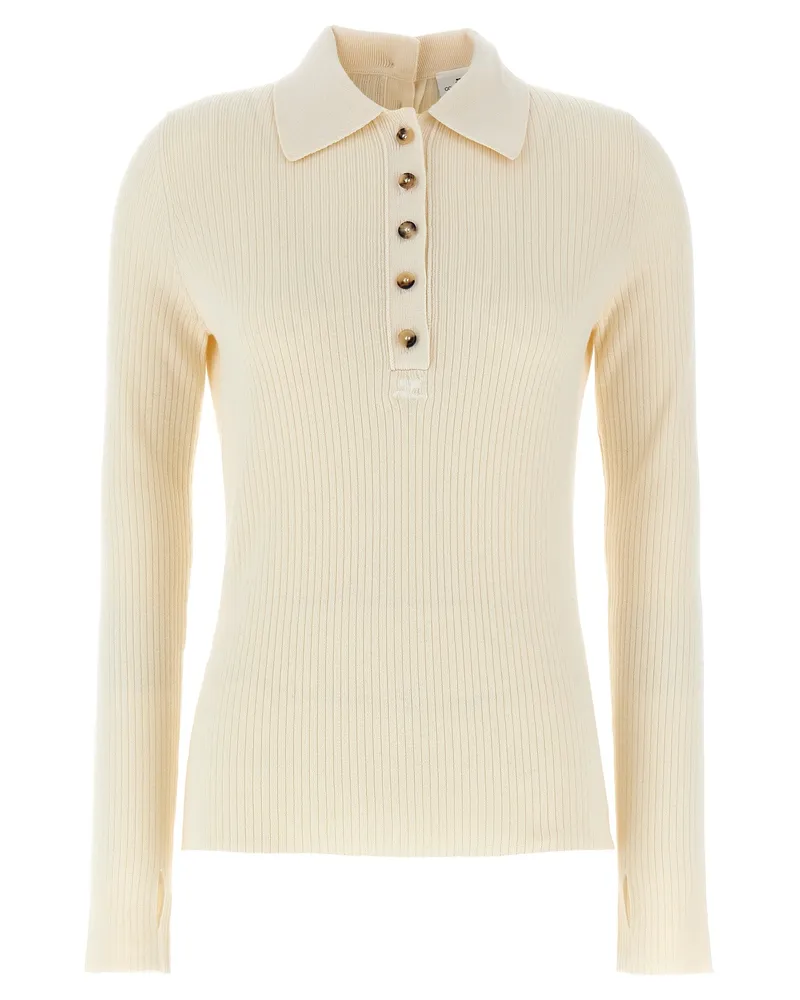Courrèges Courreves 'Multi -Buttons' Pullover White