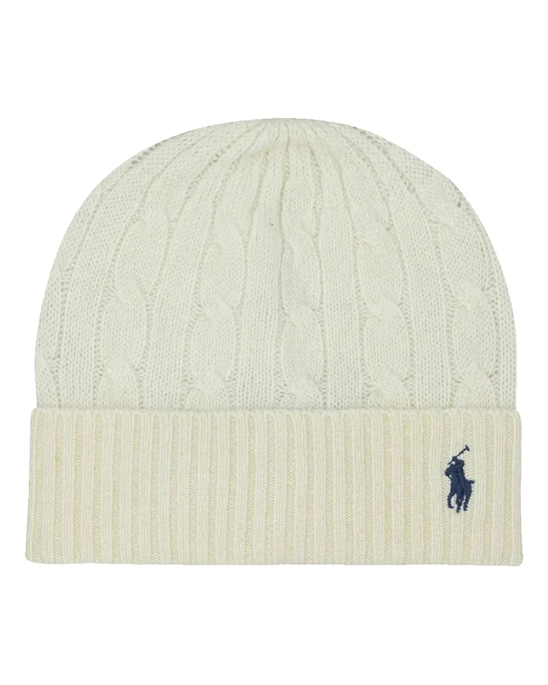 Ralph Lauren Mütze aus Wolle und Kaschmir White