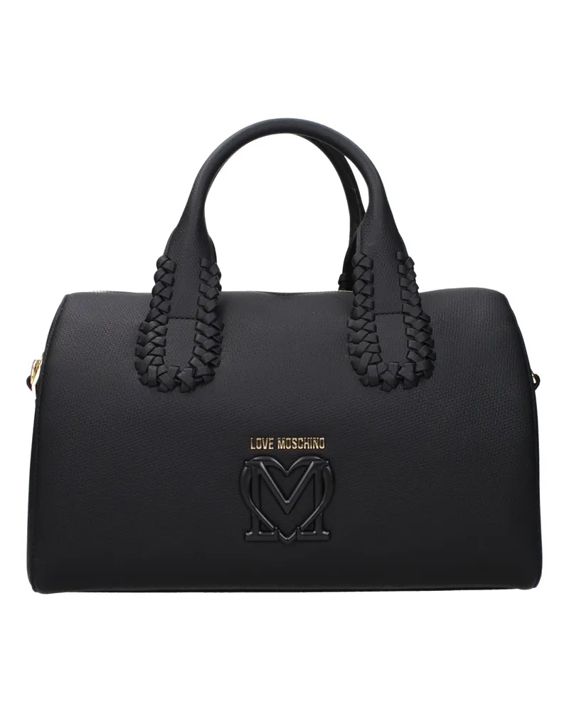 Moschino Damens Handtaschen Polyurethan Schwarz -