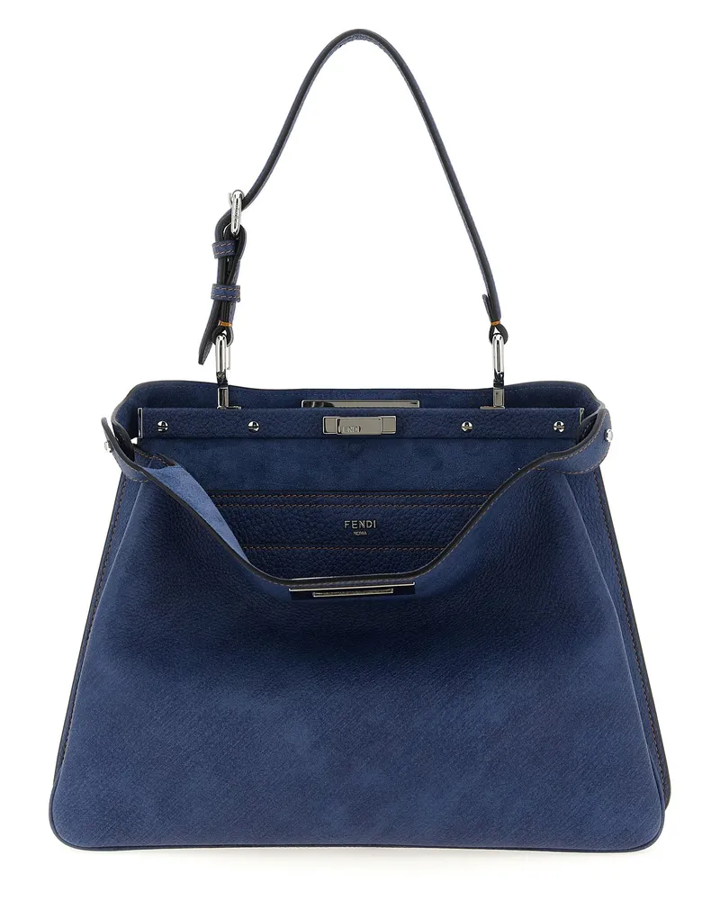 Fendi Peekaboo Soft Medium“ Umhängetasche Blue