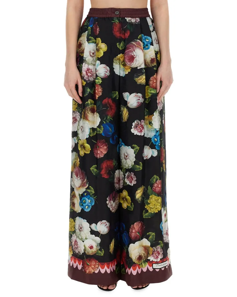 Dolce & Gabbana Hosen mit Blumendruck Multicolour