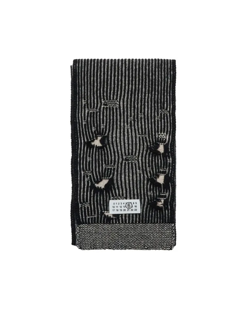 Maison Margiela Schal mit Logo Multicolour