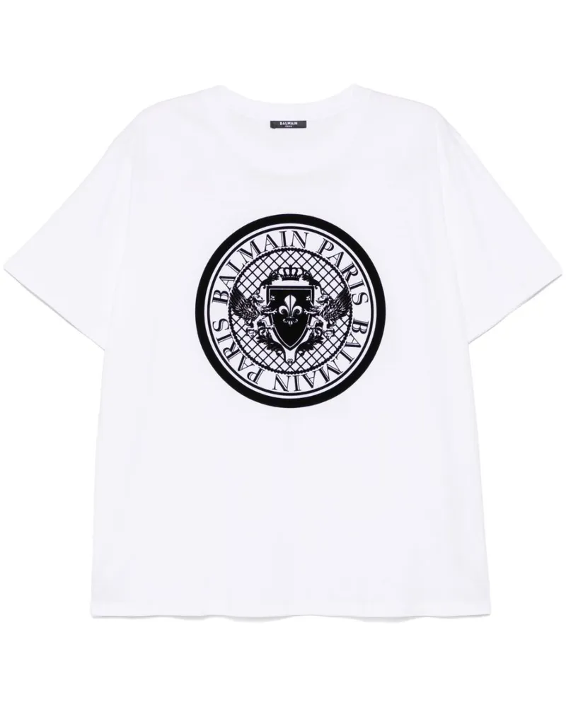 Balmain T -Shirt mit Druck Gab