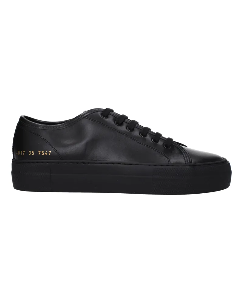 Common Projects Sneakers Damens Leder Schwarz -
