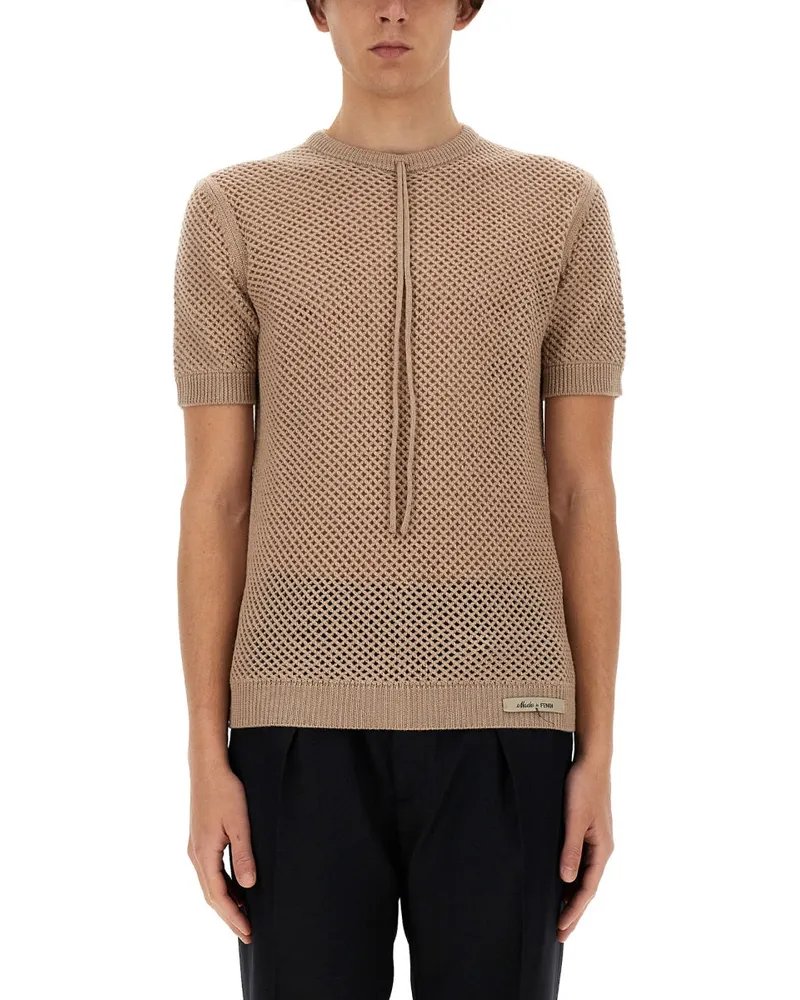 Fendi Wool Trikot Beige