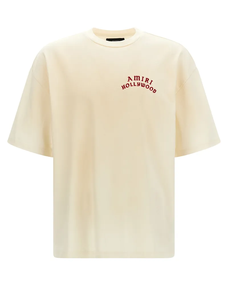 Amiri Amiri Hollywood' T -Shirt Beige