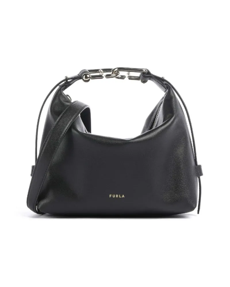 Furla Tonie Mini Hobo Black