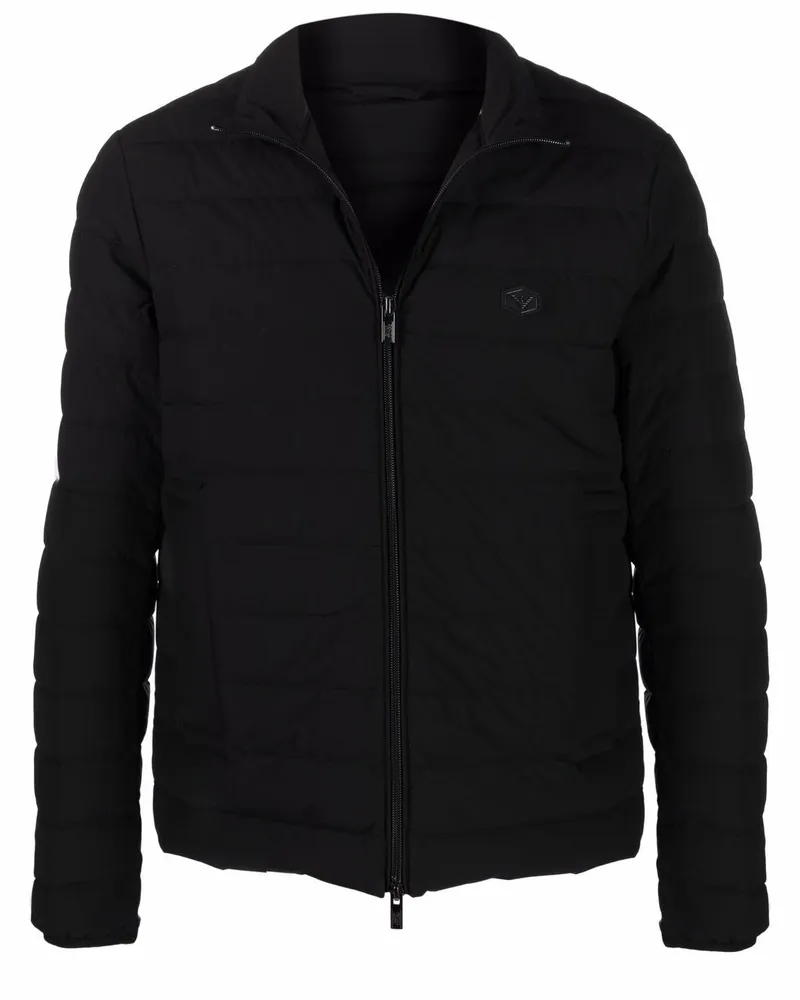 Emporio Armani die Short Down Jacket verteilte Black