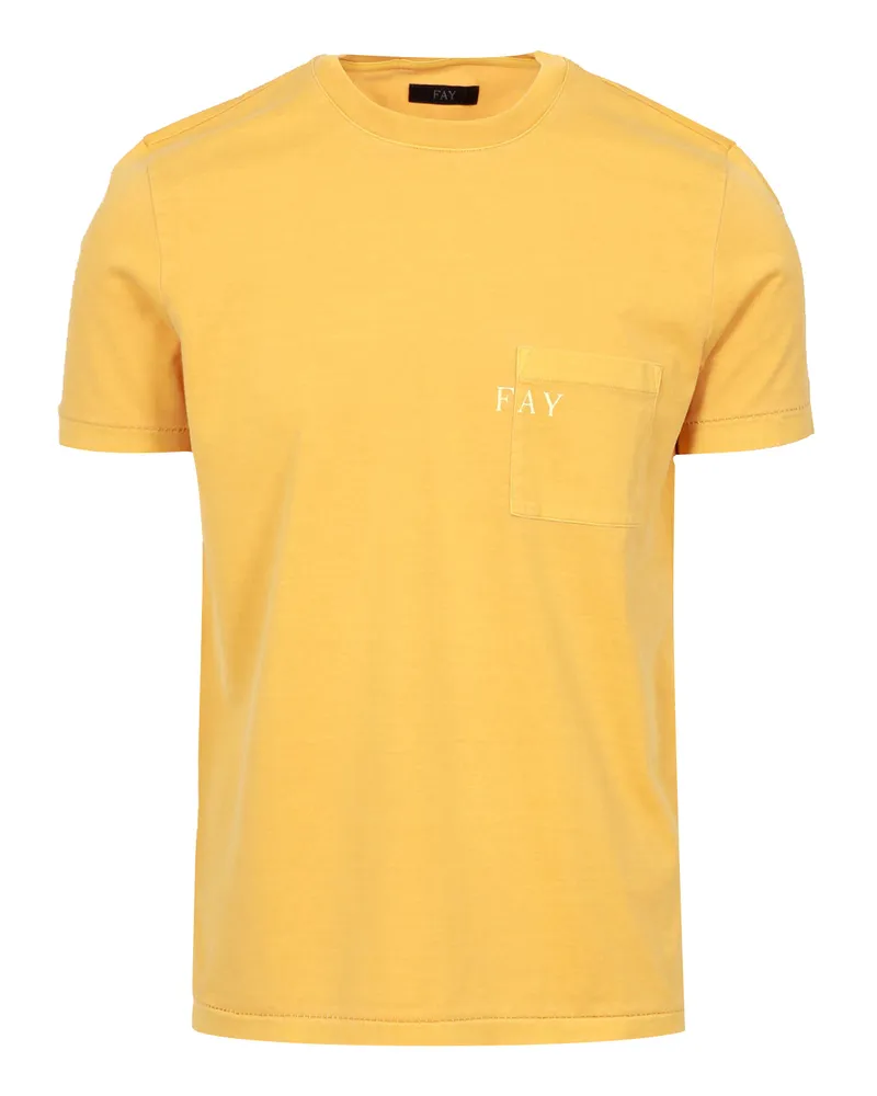 Fay T -Shirts und Polos dunkelgelb Dark