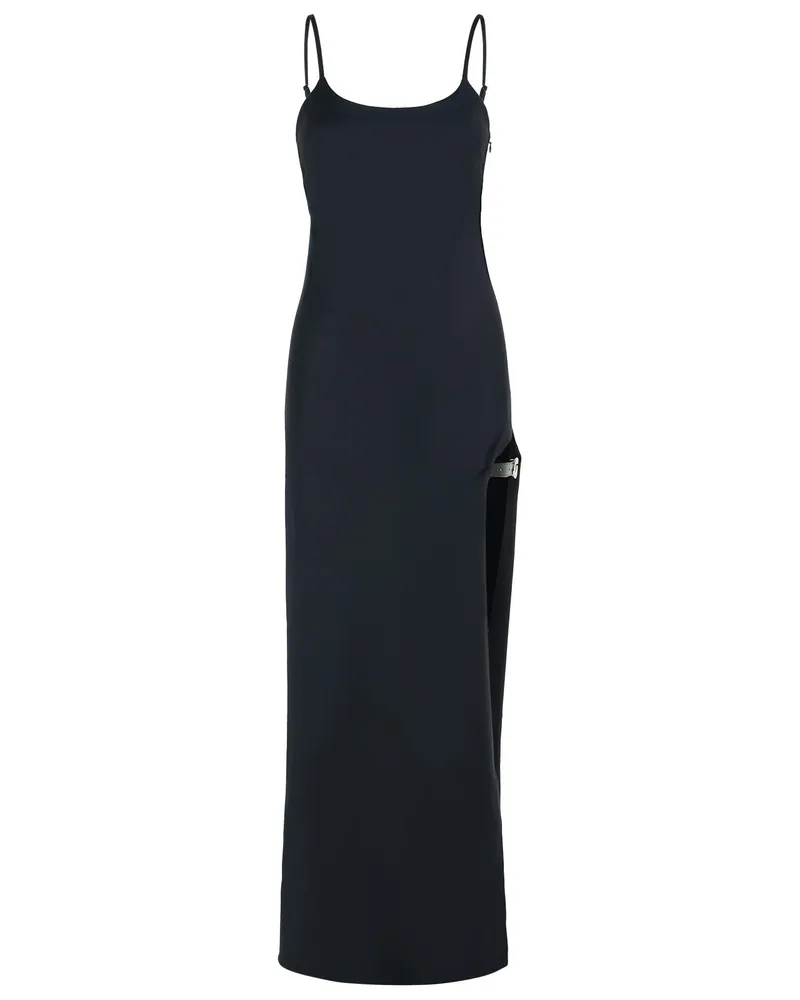 COPERNI schwarzer Baumwollmischkleid Black