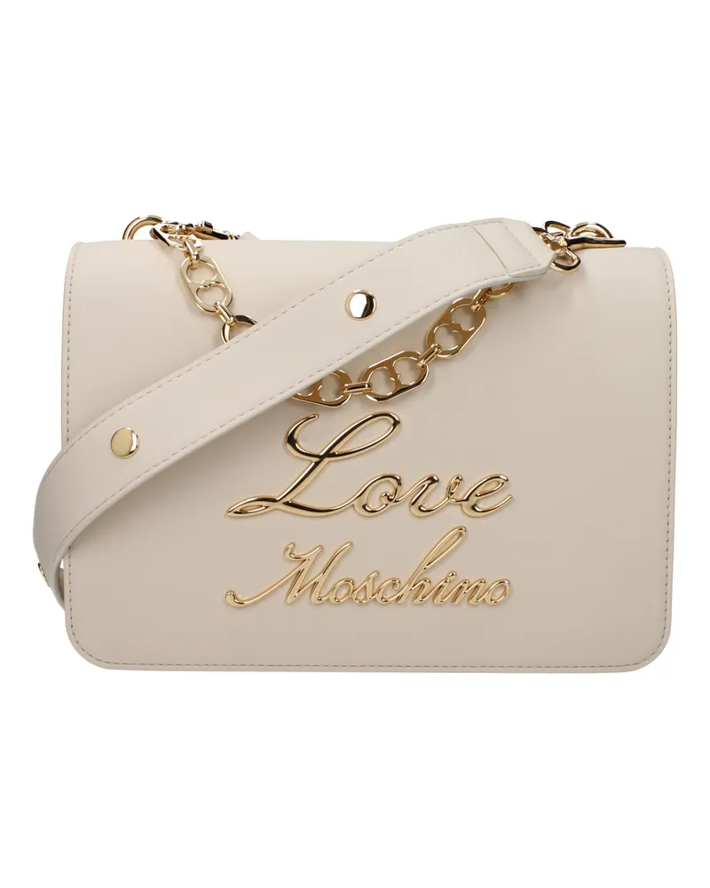 Moschino Liebe Moschino Handtaschen Frauen Polyurethan Beige/Elfenbein -