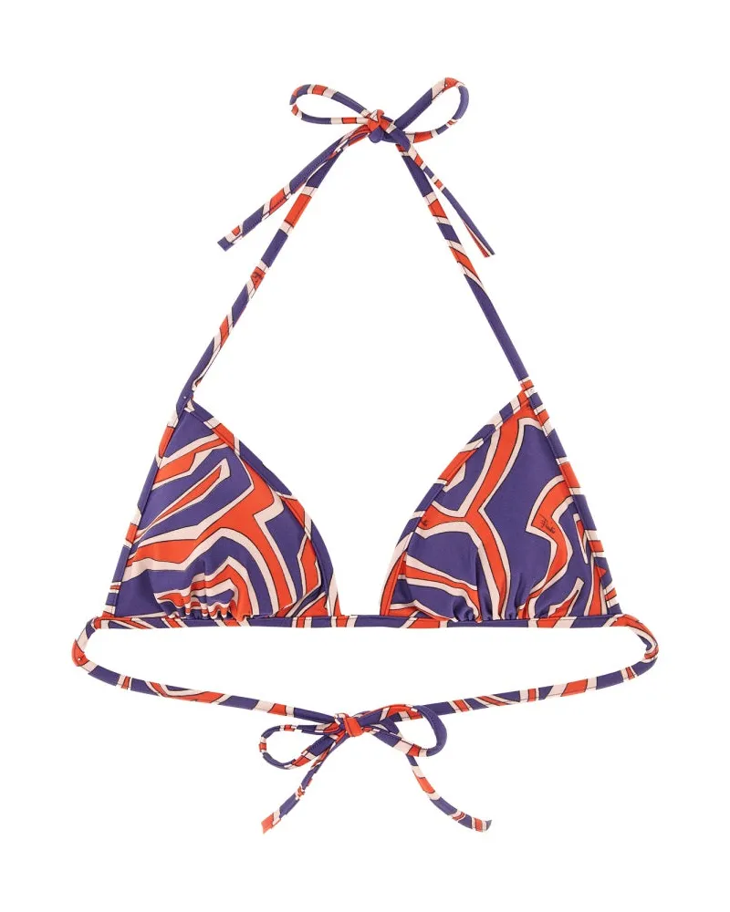 Emilio Pucci Labyrinth -Print -Dreiecksbikini -Top Multicolour