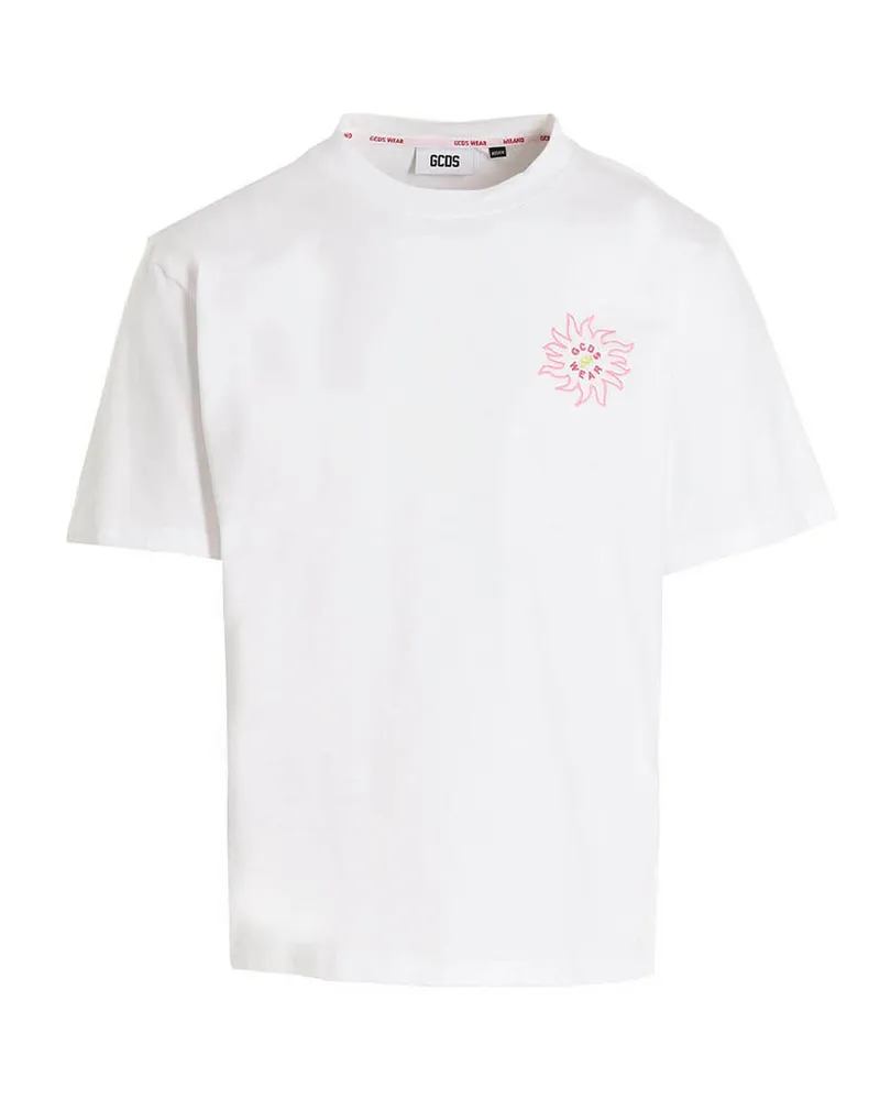 GCDS T -Shirt 'Surfen sirdo White