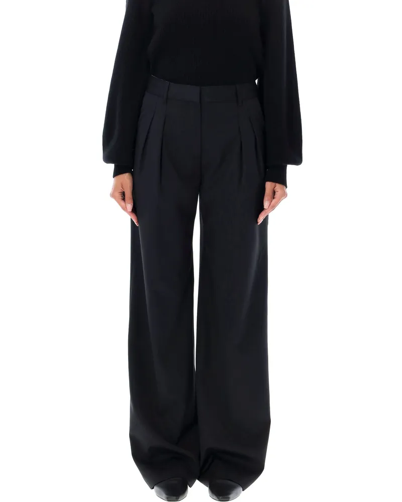 LOULOU Hosen schwarz Black