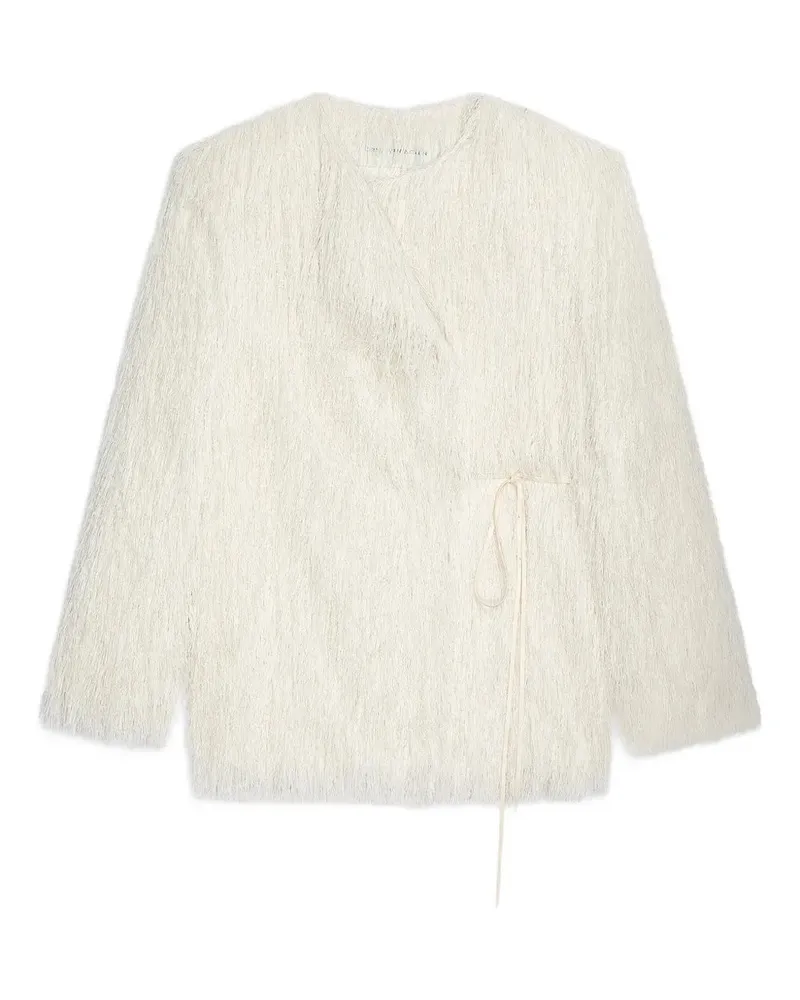 Dries van Noten Dries Van Note Fransen -Wickeljacke 1	white