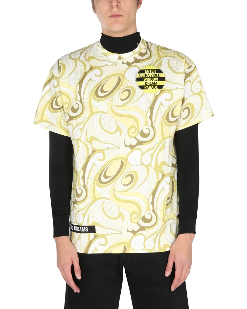 Raf Simons Crew Neck T -Shirt Yellow