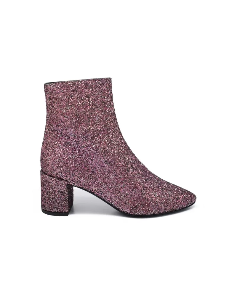 Saint Laurent Loulou 50 Knöchelstiefel Pink