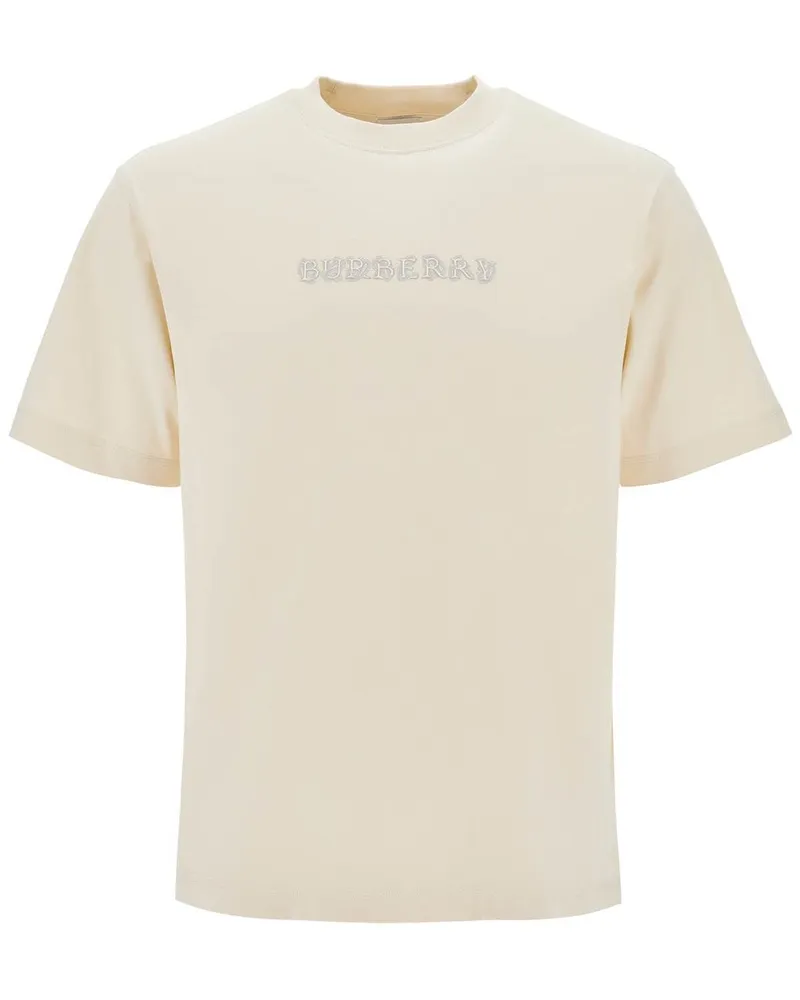 Burberry Paisley Logo Print t Neutro