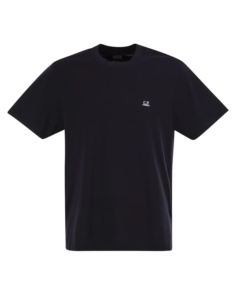 C.P. Company Cotton T -Shirt mit Druck auf der Rückseite Night