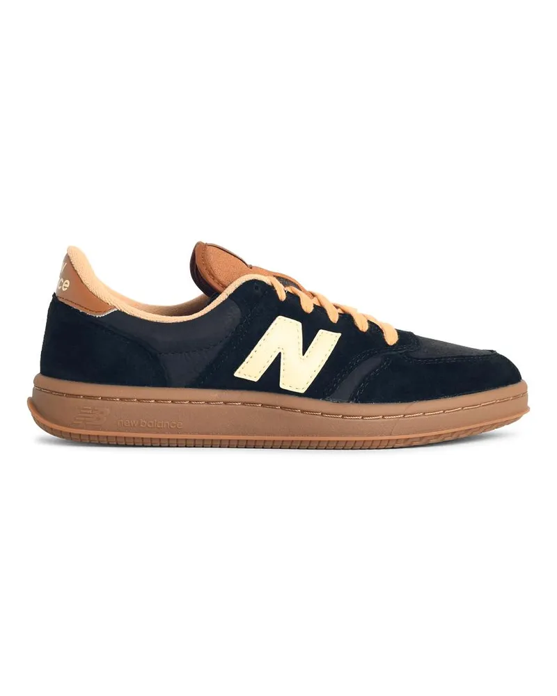 New Balance Neue Balance 'T500' schwarze Wildleder -Turnschuhe Black