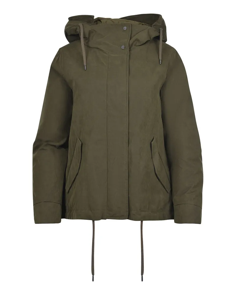 Herno Down Jacke aus einer Baumwollmischung Green
