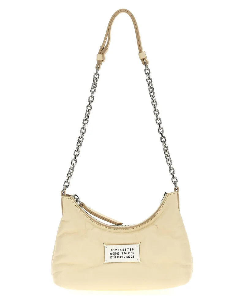 Maison Margiela Glam Slam Hobo Micro' Umhängetasche White