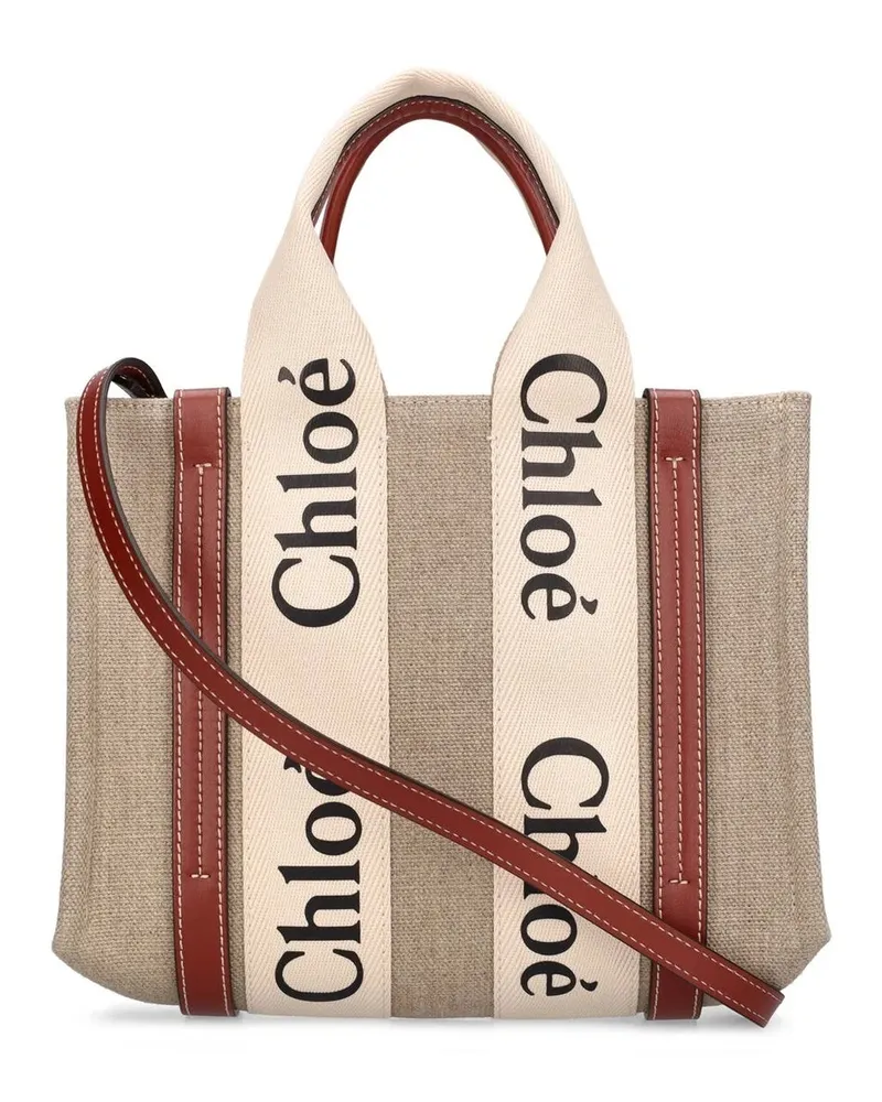 Chloé Woody Small Tote -Tasche Beige