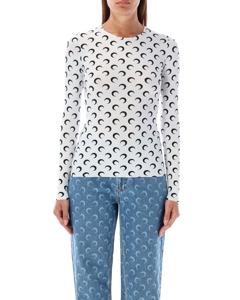 Marine Serre Top White White