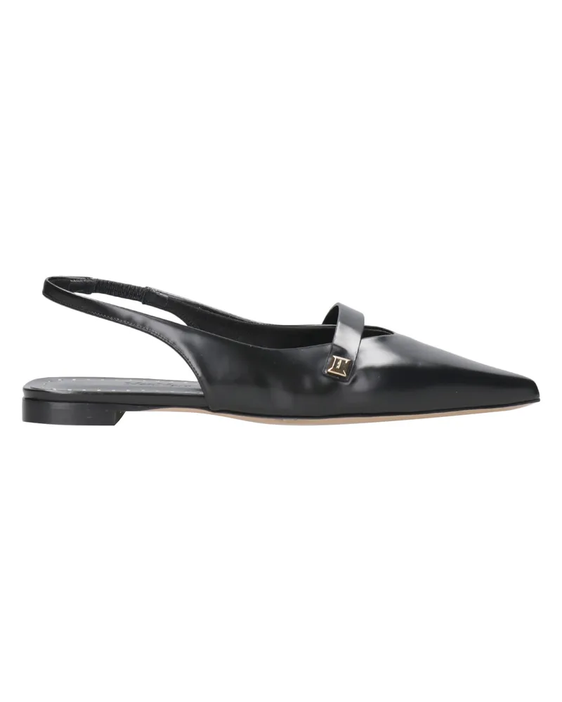 Max Mara Flache Schuhe Schwarz Black