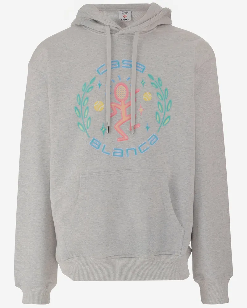 Casablanca Paris Baumwoll-Sweatshirt mit Logo Grey