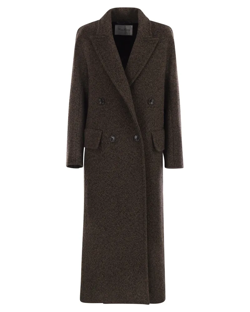 Max Mara ARCO1234 Mantel in Virgin Wolle und Kaschmir Black