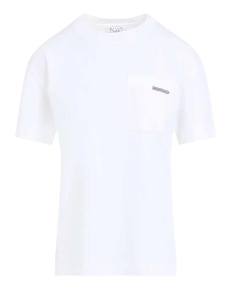 Brunello Cucinelli Baumwoll -T -Shirt White