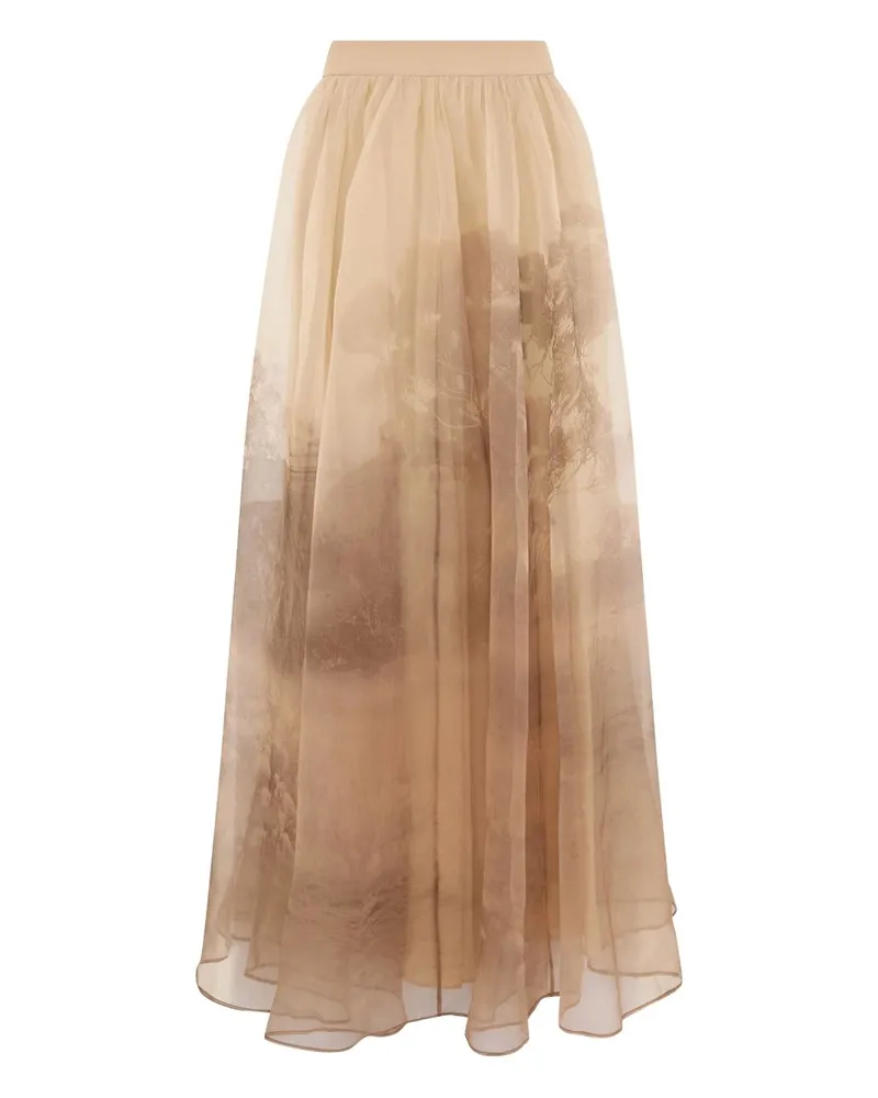 Zimmermann Silk Maxi Kleid Beige