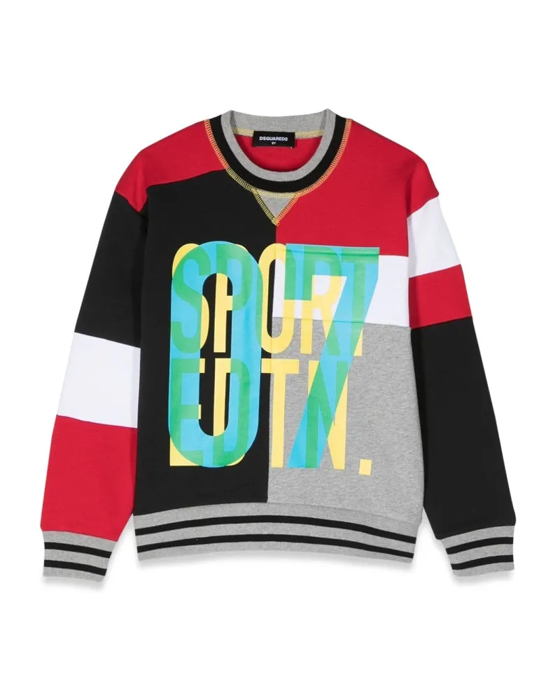 Dsquared2 07 Slouch Fit Crewneck Sweatshirt Multicolour
