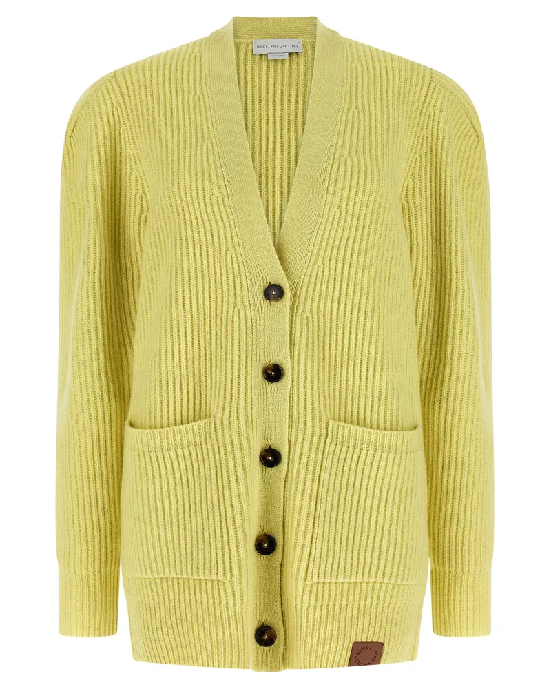 Stella McCartney Dicker Strick-Cardigan von Yellow