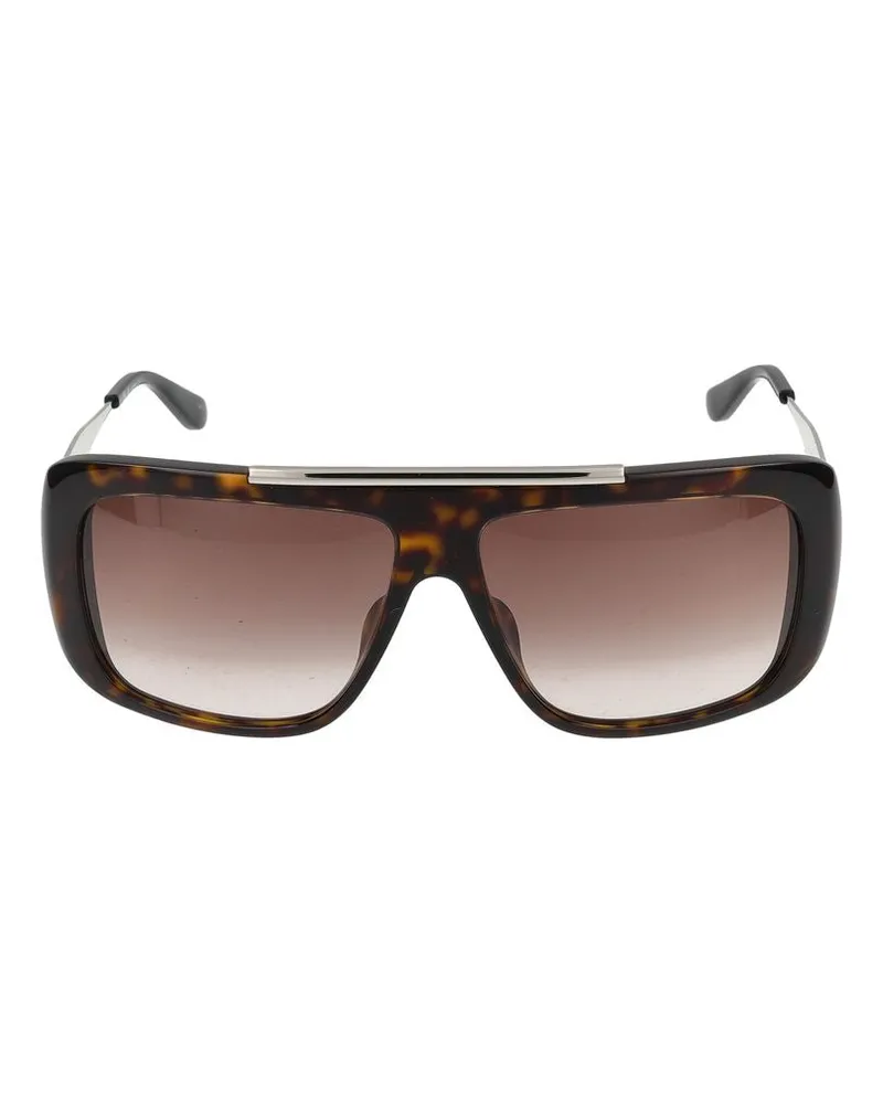 Alexander McQueen Sonnenbrille Alexander Mc Queen Am0492 S 003 Havanna-Silberbraun /13/140 003