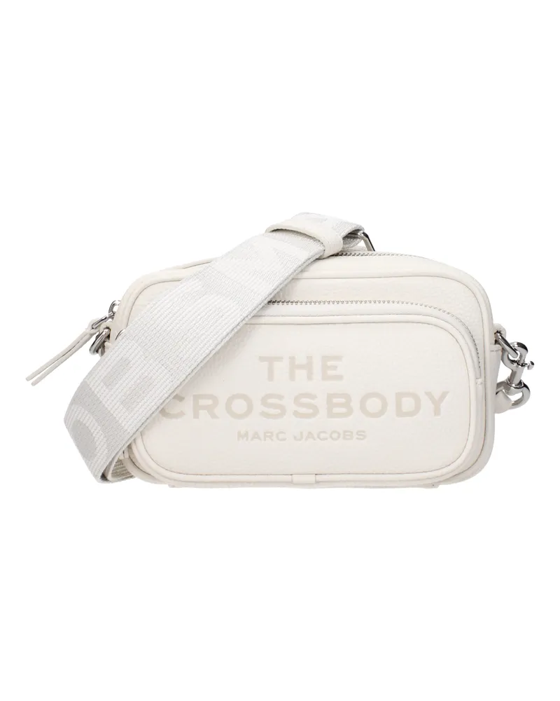 Marc Jacobs Damens Umhängetaschen aus weißem Leder/Baumwolle -