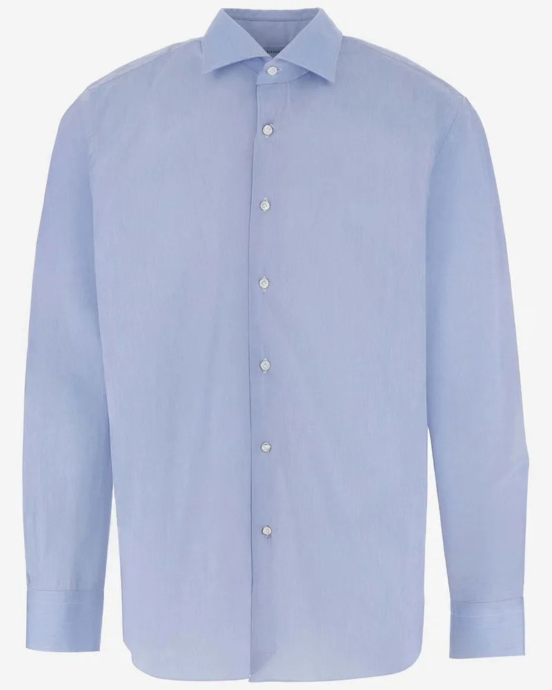 Gherardi Stretch Cotton Mischhemd Clear