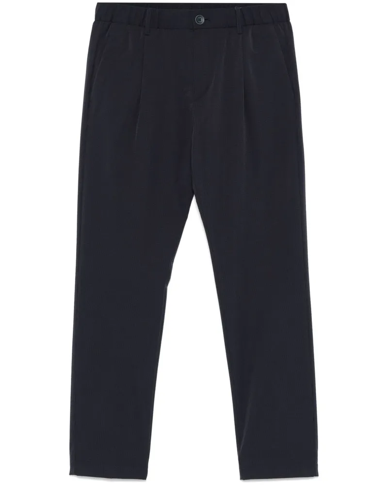 Herno Seersucker Hosen Blue