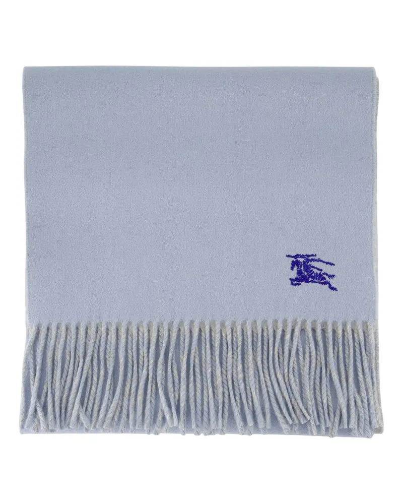 Burberry Ritter fester Schal  Wolle Blau Blau