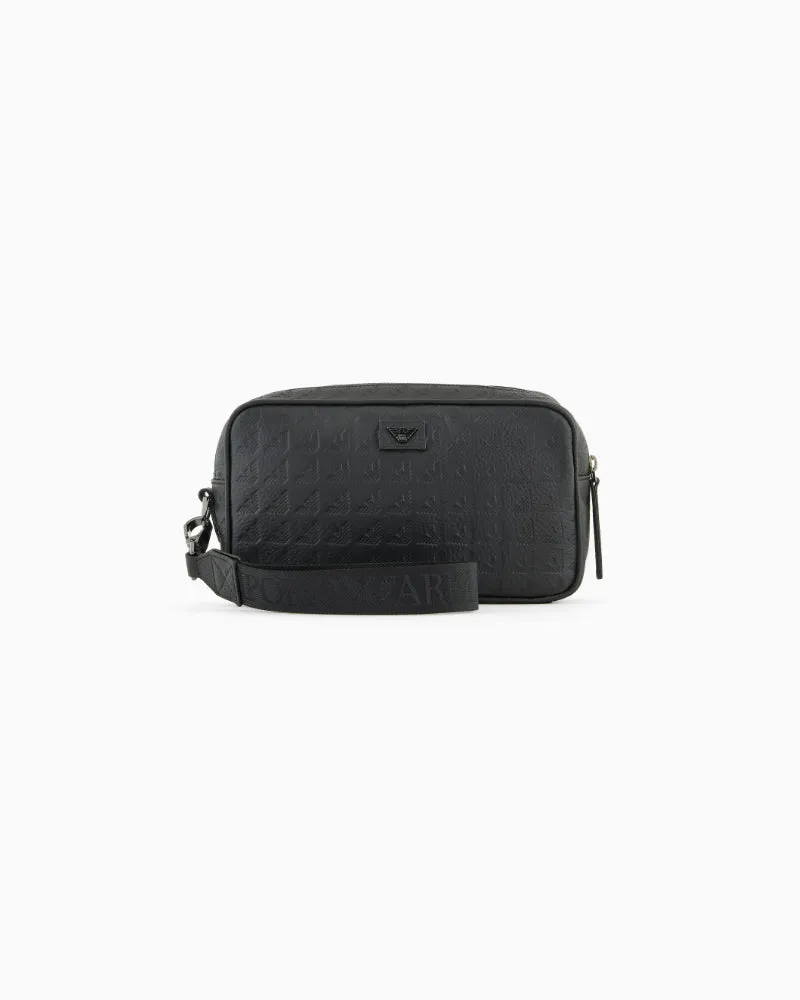 Emporio Armani Beauty aus geprägtem Eagle-Leder überall Black