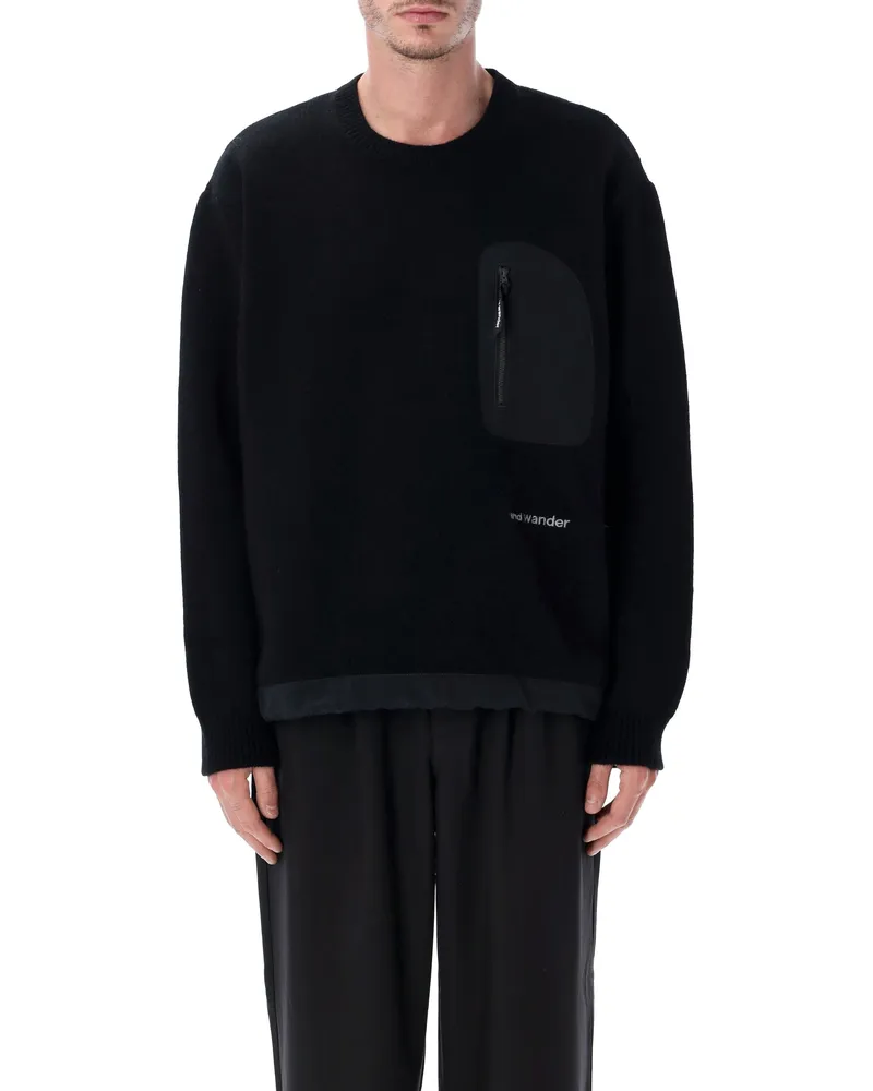 and wander Und Wanderpullover Schwarz Black