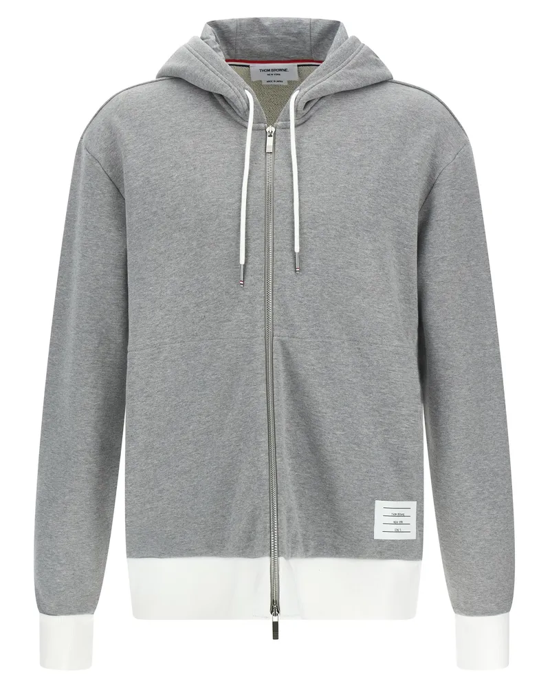Thom Browne 4 Bar“ Kapuzenpullover Gray