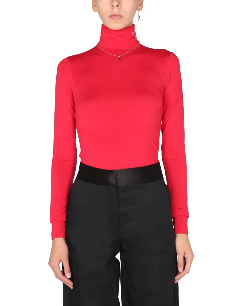 Raf Simons Turtle Neck -Pullover Red