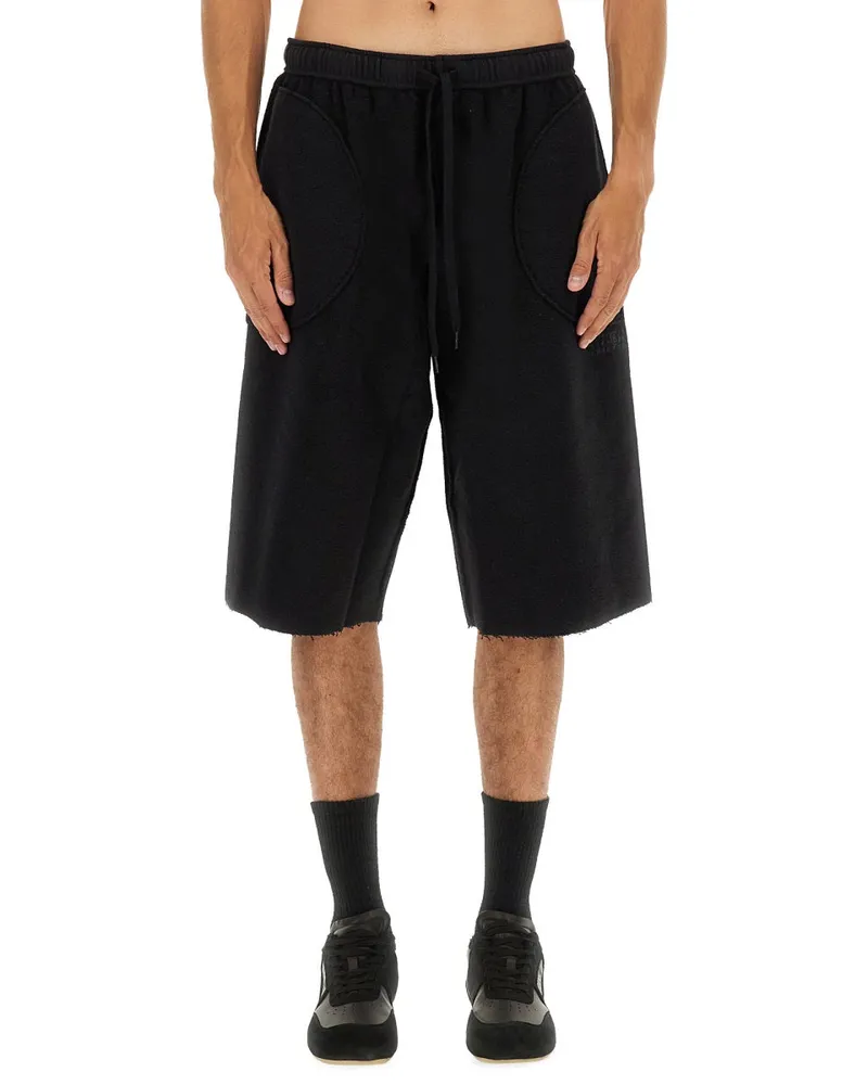 Maison Margiela Shorts mit Logo Black
