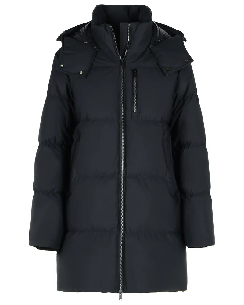 Moose Knuckles Chelia 3 Q' Schwarzes Polyamid -Mischjacke Black