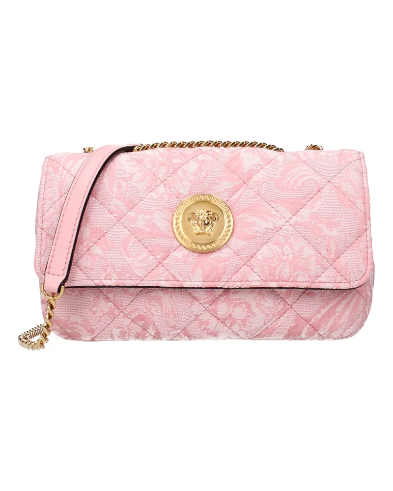 Versace Damens Umhängetasche aus rosa Stoff -