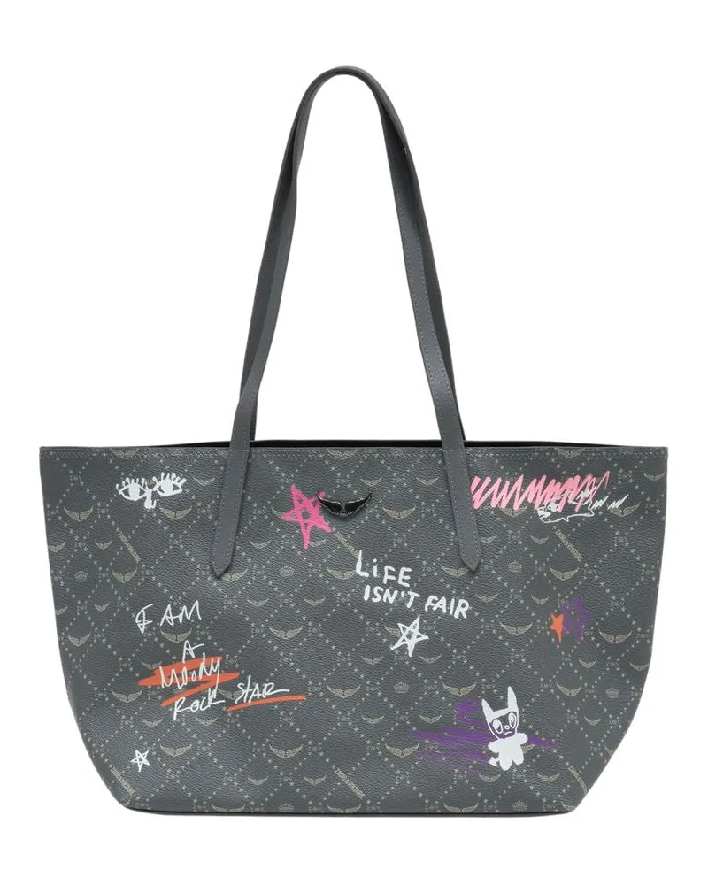 Zadig & Voltaire Z Shopper Bag  Synthetik Mehrfarbig Mehrfarbig